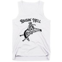 Raisin Hell Vintage Pinup Cowgirl Western Tank Top