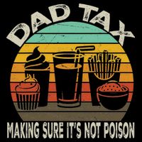 Retro Husband Vintage Fathers Day Joke For Funny Dad Tax Doggie Tank