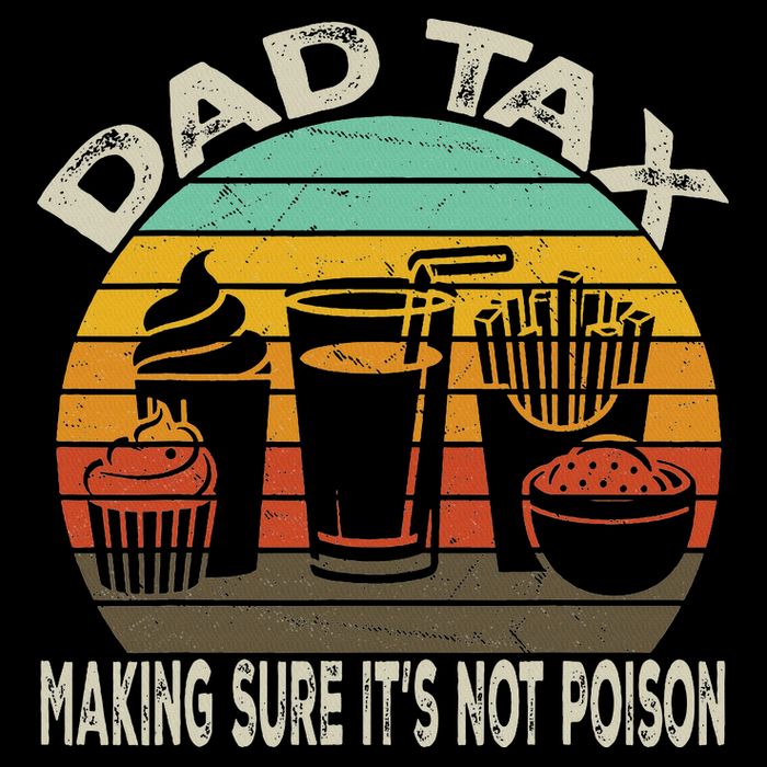 Retro Husband Vintage Fathers Day Joke For Funny Dad Tax Doggie Tank