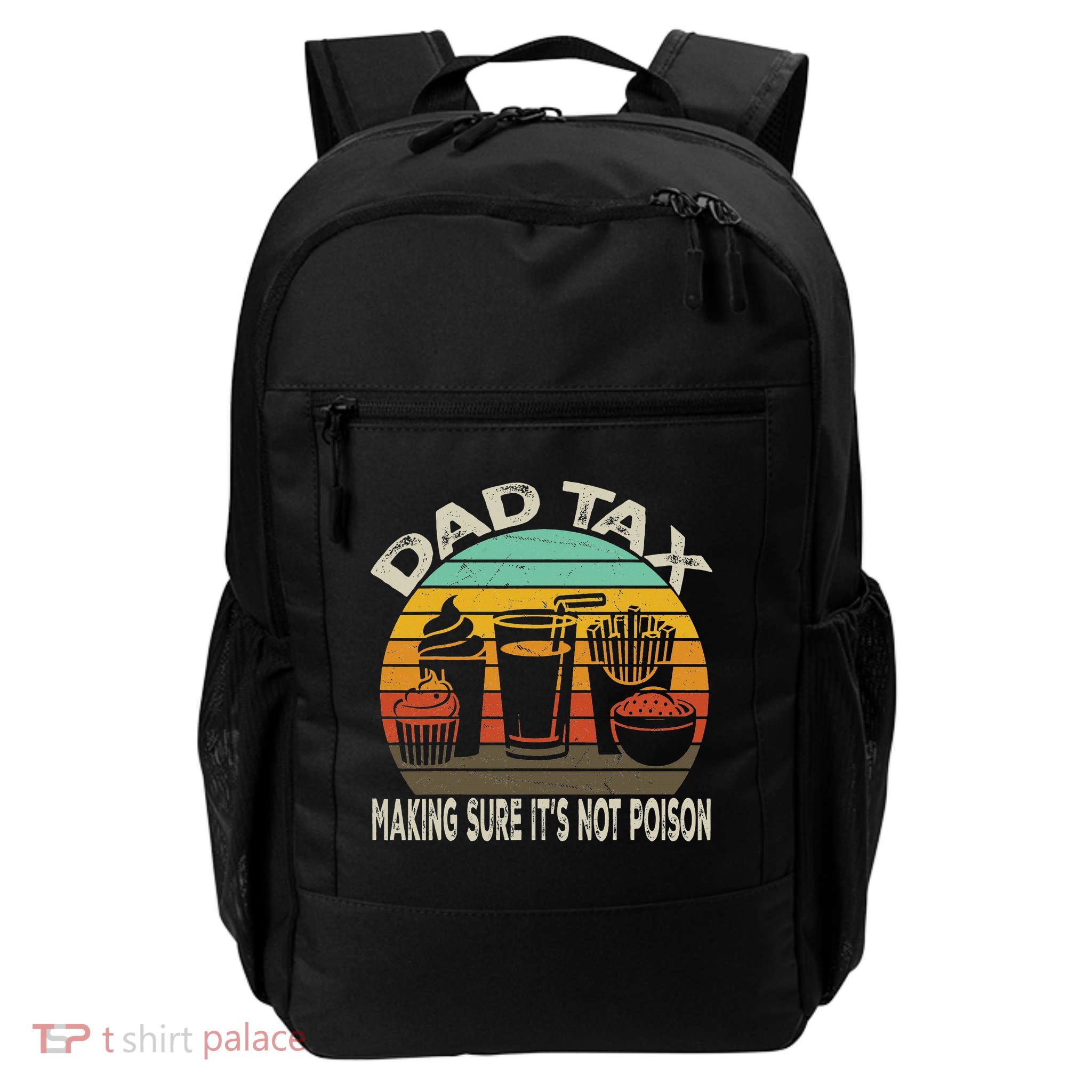 Retro Husband Vintage Fathers Day Joke For Funny Dad Tax Backpack
