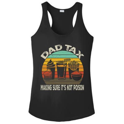 Retro Husband Vintage Fathers Day Joke For Funny Dad Tax Ladies PosiCharge Competitor Racerback Tank