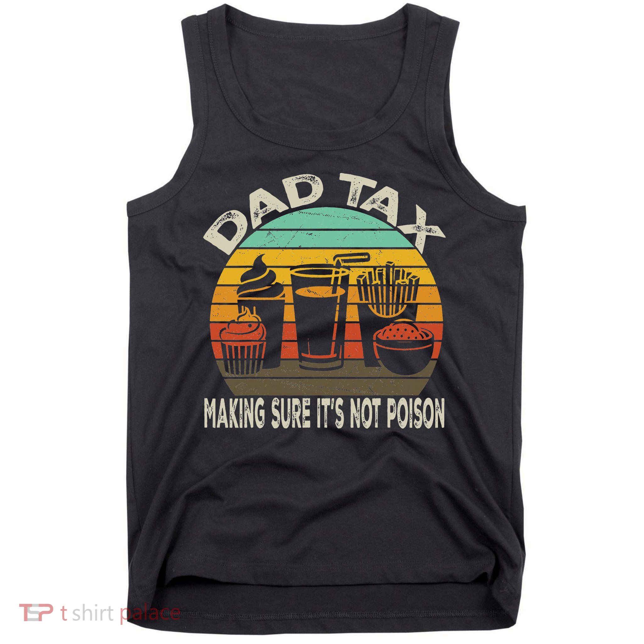 Retro Husband Vintage Fathers Day Joke For Funny Dad Tax Tank Top