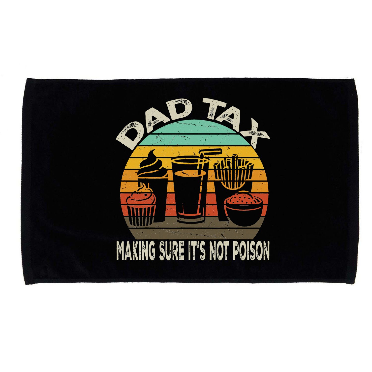 Retro Husband Vintage Fathers Day Joke For Funny Dad Tax Microfiber Hand Towel