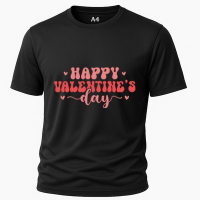 Retro Happy Valentine's Day Gift Cooling Performance Crew T-Shirt