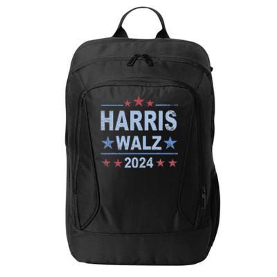 Retro Harris Walz 2024 Harris For President Vote Democrat City Backpack