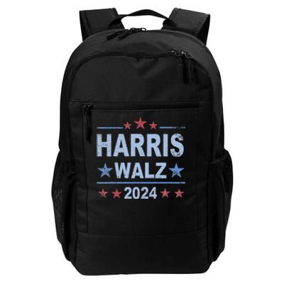 Retro Harris Walz 2024 Harris For President Vote Democrat Daily Commute Backpack