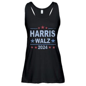 Retro Harris Walz 2024 Harris For President Vote Democrat Ladies Essential Flowy Tank