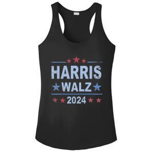 Retro Harris Walz 2024 Harris For President Vote Democrat Ladies PosiCharge Competitor Racerback Tank