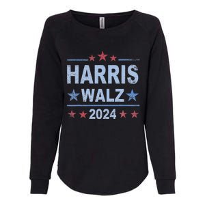 Retro Harris Walz 2024 Harris For President Vote Democrat Womens California Wash Sweatshirt