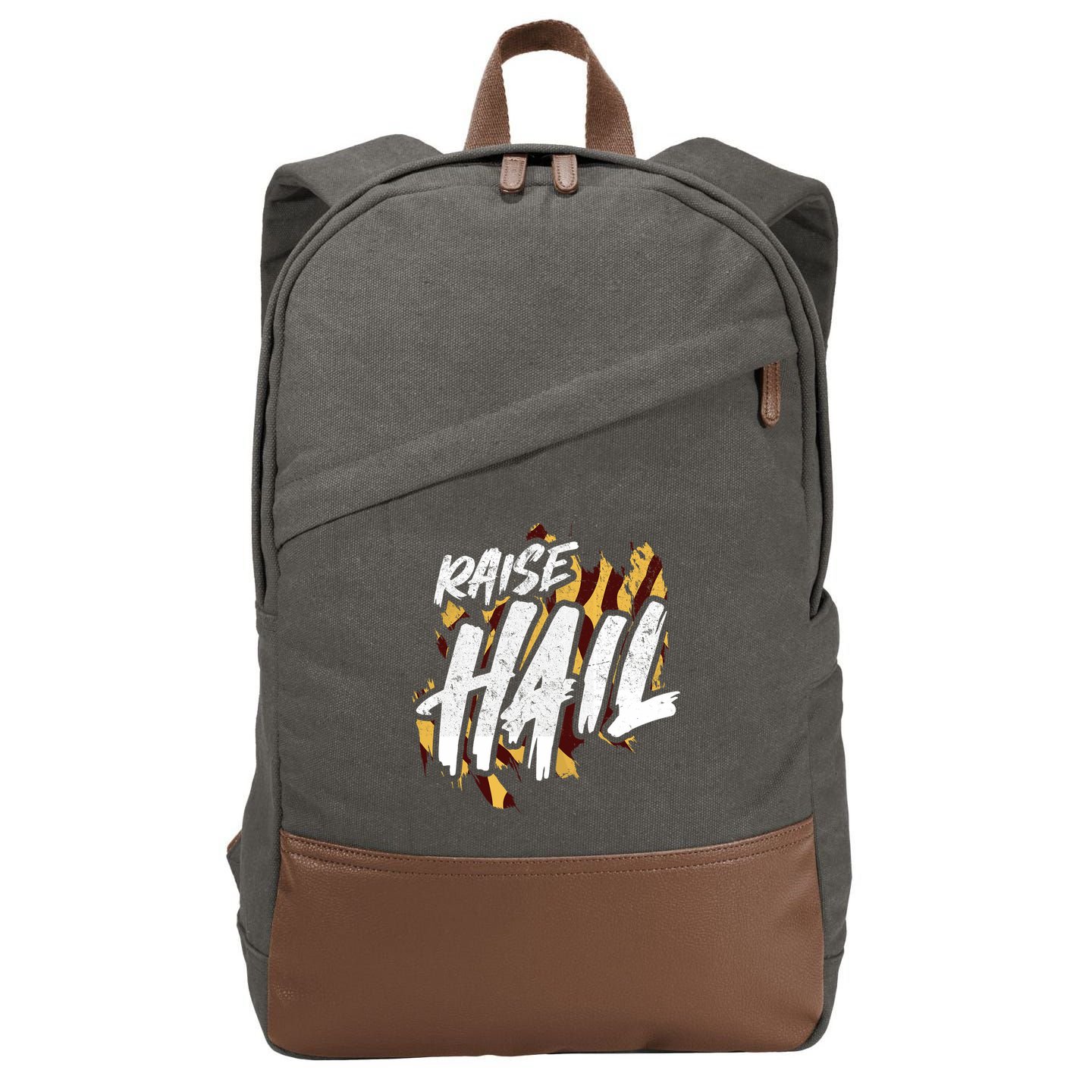 Raise Hail Washington American Football Cotton Canvas Backpack