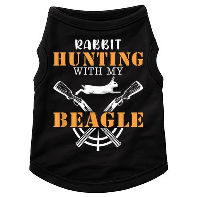 Rabbit Hunting With My Beagle Cute Proud Hunter Outfit Doggie Tank