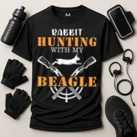 Rabbit Hunting With My Beagle Cute Proud Hunter Outfit Cooling Performance Crew T-Shirt