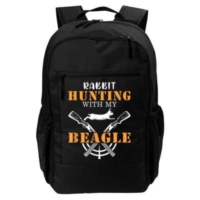 Rabbit Hunting With My Beagle Cute Proud Hunter Outfit Daily Commute Backpack