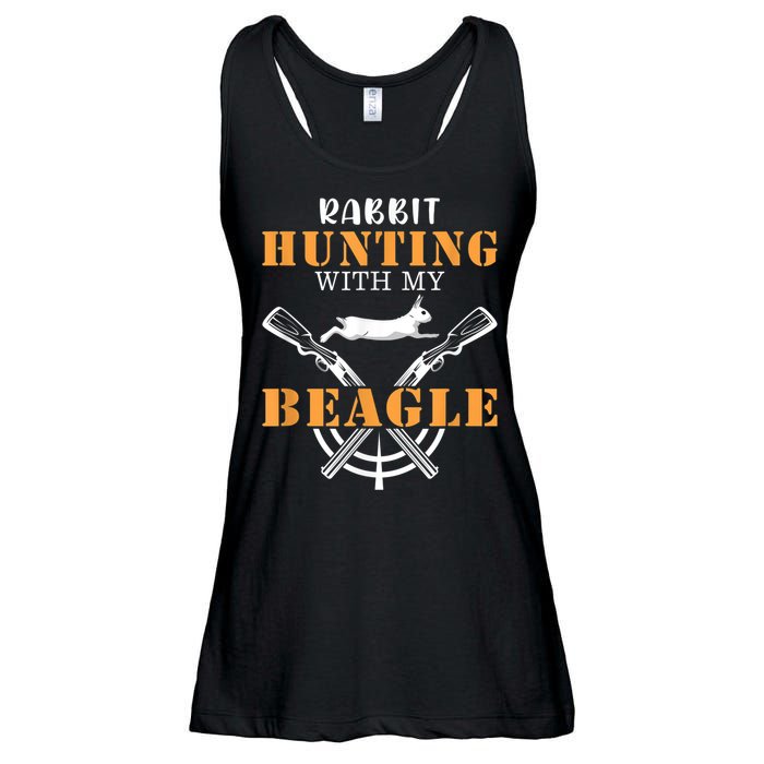 Rabbit Hunting With My Beagle Cute Proud Hunter Outfit Ladies Essential Flowy Tank