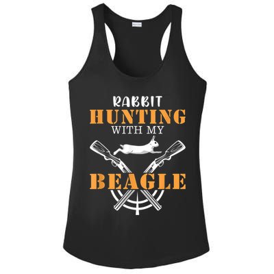 Rabbit Hunting With My Beagle Cute Proud Hunter Outfit Ladies PosiCharge Competitor Racerback Tank