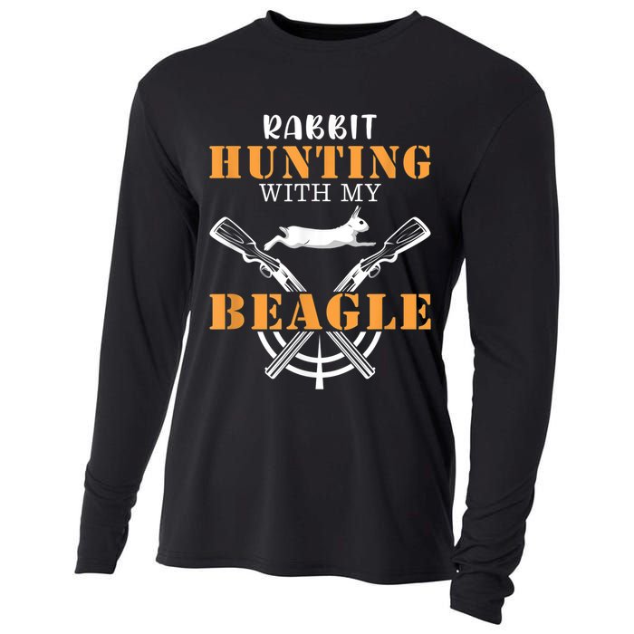 Rabbit Hunting With My Beagle Cute Proud Hunter Outfit Cooling Performance Long Sleeve Crew