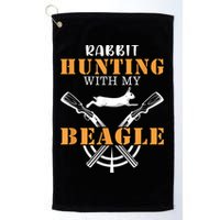Rabbit Hunting With My Beagle Cute Proud Hunter Outfit Golf Towel