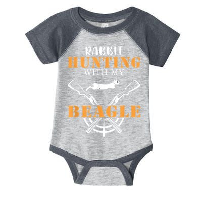 Rabbit Hunting With My Beagle Cute Proud Hunter Outfit Infant Baby Jersey Bodysuit
