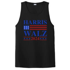 Retro Harris Waltz 2024 Usa Flag Support Kamala IM With Her PosiCharge Competitor Tank