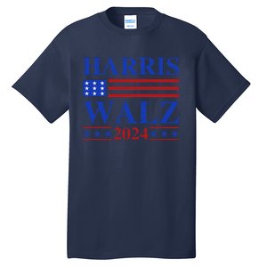 Retro Harris Waltz 2024 Usa Flag Support Kamala IM With Her Tall T-Shirt