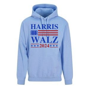 Retro Harris Waltz 2024 Usa Flag Support Kamala IM With Her Unisex Surf Hoodie