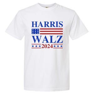 Retro Harris Waltz 2024 Usa Flag Support Kamala IM With Her Garment-Dyed Heavyweight T-Shirt