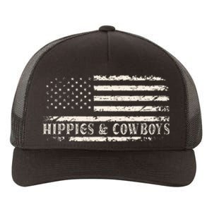 Raisin Hell With The Hippies And Cowboys Country Yupoong Adult 5-Panel Trucker Hat