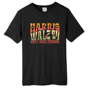 Retro Harris Waltz Walz 2024 Unity Over Division Boho Groovy Tall Fusion ChromaSoft Performance T-Shirt