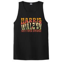 Retro Harris Waltz Walz 2024 Unity Over Division Boho Groovy PosiCharge Competitor Tank