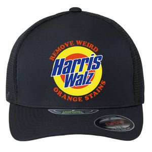 Retro Harris Walz Remove Weird Orange Stains Flexfit Unipanel Trucker Cap