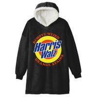 Retro Harris Walz Remove Weird Orange Stains Hooded Wearable Blanket