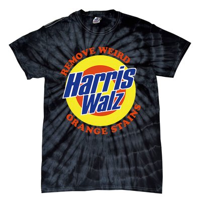 Retro Harris Walz Remove Weird Orange Stains Tie-Dye T-Shirt