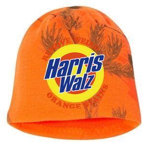 Retro Harris Walz Remove Weird Orange Stains Kati - Camo Knit Beanie