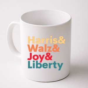 Retro Harris Walz Waltz 2024 Harris Walz Joy Liberty Coffee Mug