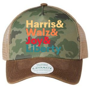 Retro Harris Walz Waltz 2024 Harris Walz Joy Liberty Legacy Tie Dye Trucker Hat