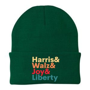 Retro Harris Walz Waltz 2024 Harris Walz Joy Liberty Knit Cap Winter Beanie