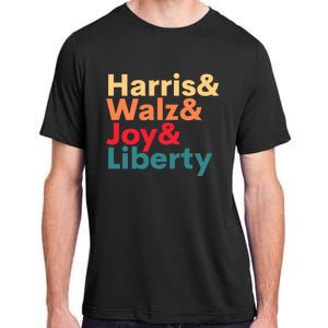 Retro Harris Walz Waltz 2024 Harris Walz Joy Liberty Adult ChromaSoft Performance T-Shirt