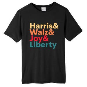 Retro Harris Walz Waltz 2024 Harris Walz Joy Liberty Tall Fusion ChromaSoft Performance T-Shirt