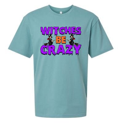 Retro Halloween Witches Be Crazy Gift Sueded Cloud Jersey T-Shirt