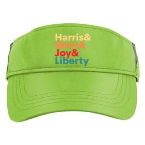 Retro Harris Walz Waltz 2024 Harris Walz Joy Liberty Adult Drive Performance Visor