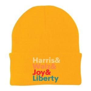 Retro Harris Walz Waltz 2024 Harris Walz Joy Liberty Knit Cap Winter Beanie