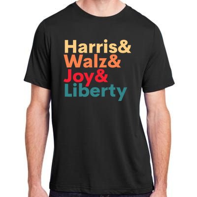 Retro Harris Walz Waltz 2024 Harris Walz Joy Liberty Adult ChromaSoft Performance T-Shirt