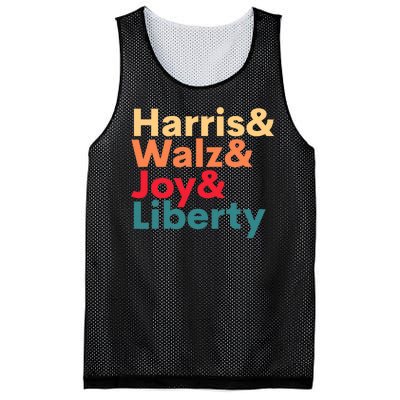 Retro Harris Walz Waltz 2024 Harris Walz Joy Liberty Mesh Reversible Basketball Jersey Tank