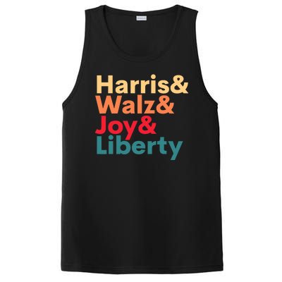 Retro Harris Walz Waltz 2024 Harris Walz Joy Liberty PosiCharge Competitor Tank