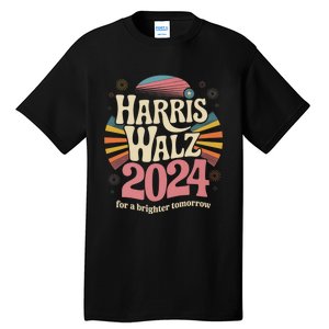 Retro Harris Walz 2024 Kamala Harris Tim Walz Election Tall T-Shirt