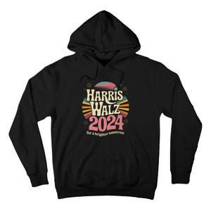 Retro Harris Walz 2024 Kamala Harris Tim Walz Election Tall Hoodie