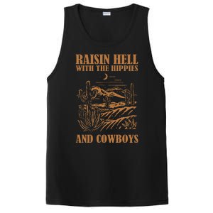 Raisin Hell With The Hippies And The Cowboys Western Desert PosiCharge Competitor Tank