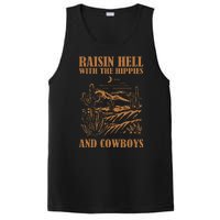 Raisin Hell With The Hippies And The Cowboys Western Desert PosiCharge Competitor Tank