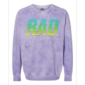 Raising Hell With The Hippies And Cow Western Cowhide Colorblast Crewneck Sweatshirt