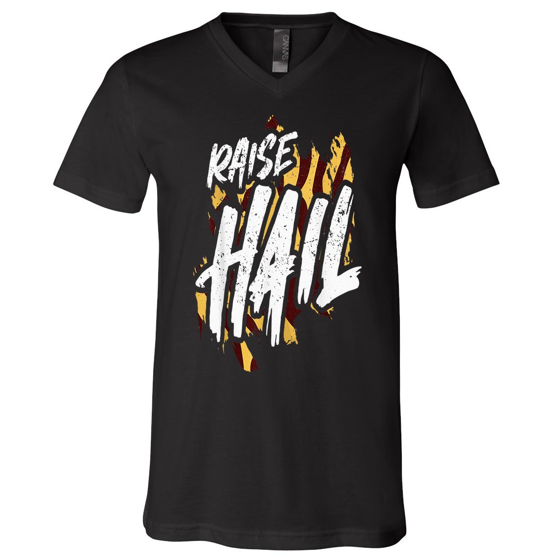 Raise Hail Washington American Football V-Neck T-Shirt